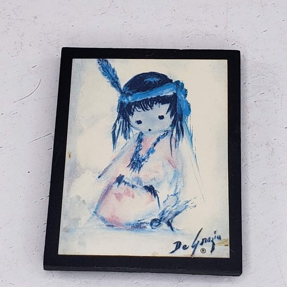 DeGrazia Native American Magnet Kitchen Fridge Vintage - Picture 4 of 9